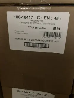 Pokemon Charizard EX Special Collection CASE (6 Boxes) Factory Sealed - Image 1