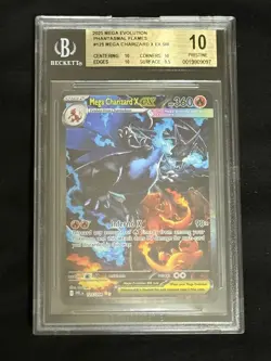 Pokemon Mega Charizard X ex 125/094 Phantasmal Flames BGS 10 PRISTINE Gold Label - Image 1