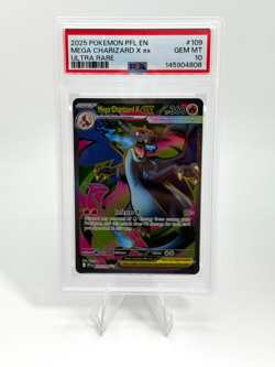 Pokemon Mega Charizard X ex Ultra Rare Phantasmal Flames 109/094 PSA 10 - Image 1
