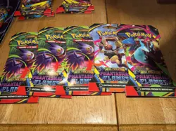 Pokemon TCG Mega Evolution Sleeved Booster Pack Lot of 5 Phantasmal Flames - Image 1