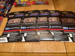 Pokemon TCG Mega Evolution Sleeved Booster Pack Lot of 5 Phantasmal Flames - Image 5