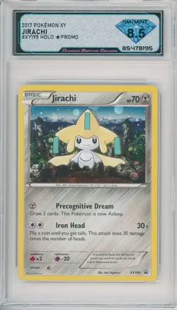 2017 Pokemon Xy JIRACHI #XY195 Black Star Promo 💎 DSG 8.5 NM/Mint - Image 1