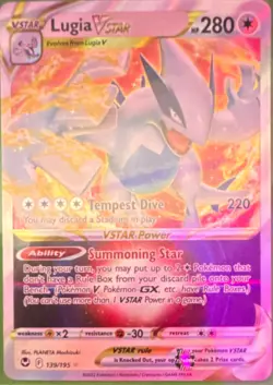 Pokemon Lugia VSTAR 139/195 Silver Tempest Ultra Rare Holo 280 HP English - Image 1