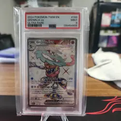 2024 POKEMON TWM EN-TWILIGHT MASQUERADE ULTRA RARE #198 GRENINJA EX PSA 9 - Image 1