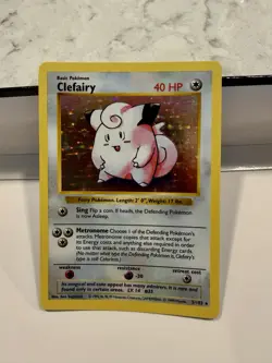 Pokemon TCG Clefairy Shadowless Holo Rare Base Set 5/102 40 HP 1999 GEM MINT - Image 1
