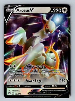 Arceus V 122/172 Ultra Rare SWSH09: Brilliant Stars NM - LP Pokemon TCG - Image 1