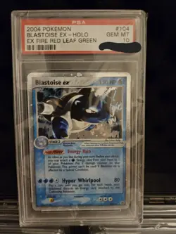 Pokemon Blastoise EX Holo 104/112 PSA 10 Ex Fire Red Leaf Green - Image 1