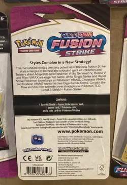16x Pokemon Fusion Strike Checklane Blister Packs Factory Sealed Slight Damage - Image 4