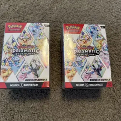 Pokemon Scarlet And Violet Prismatic Evolutions Booster Bundles-2 packs! - Image 1