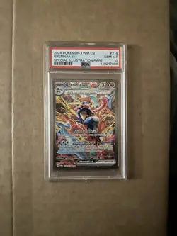 2024 Pokemon TWM Greninja ex #214 Special Illustration Rare PSA 10 GEM MINT - Image 1