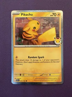 Pikachu (Pokemon Day 2026) 051/162 Holo with swirl - Image 1