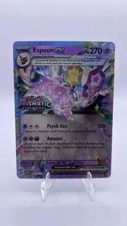 Pokemon Espeon ex Promo Holo Scarlet & Violet Prismatic Evolutions 034/131 270HP - Image 1