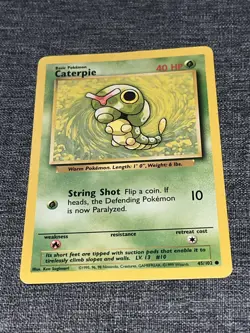 Caterpie - 45/102 - Common - Unlimited Edition - Base Set #45/102 Pokemon TCG HP - Image 1