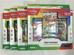 Pokemon TCG First Partner Illustration Collection Series 1 New Sealed *Lot Of 4* - Image 1