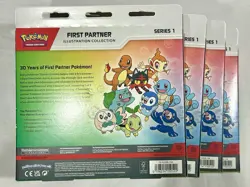 Pokemon TCG First Partner Illustration Collection Series 1 New Sealed *Lot Of 4* - Image 2