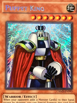yugioh PUPPET KING CRMS-EN093 Unl Edition Secret Rare Near Mint - Image 2