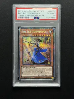 PSA 10 Yugioh The Iris Swordsoul #DAMA-EN009 Starlight Rare 1st Edition - Image 1