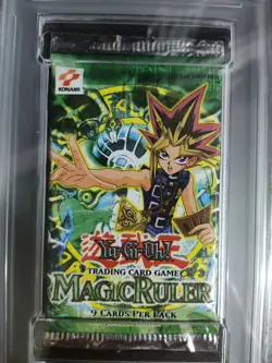 2002 Yu-Gi-Oh Magic Ruler 1st Edition Sealed & Graded Booster Pack PSA 10 - Image 4