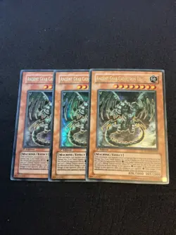 Yugioh 3x Ancient Gear Gadjiltron Dragon SD10-EN001 - Image 1