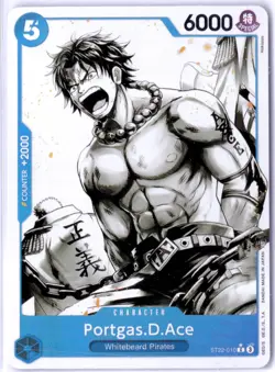 LOW POP ALT ART CHASE CARD!!! 2022 Bandai One Piece Portgas D. Ace HOLOFOIL - Image 1