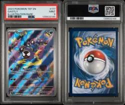Pokemon TCG Gastly Illustration Rare IR Holo Card 177/162 Temporal Forces PSA9 - Image 3