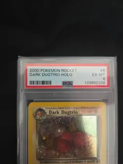 Pokemon Dark Dugtrio Holo Rare Card 2000 WOTC 6/82 PSA 6 - Image 3