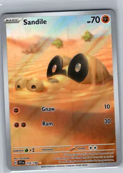 Sandile 216/198 SV01: Scarlet & Violet Base Set - Pokemon Card - NM - Image 1