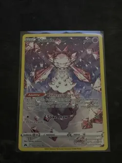 Diancie Pokemon TCG Crown Zenith Galarian Gallery Holo Card GG13/GG70 Ultra Rare - Image 1