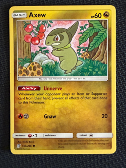 Axew~Ugly Cute ~ Culinary Corner Gallery ~ Cute Foodie Pokemon Card - Image 1