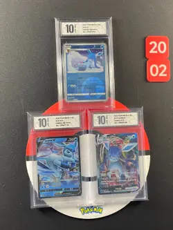 3pcs Pokemon Chinese card Glaceon CBB2C 08 01/14 13/14 CS4aC-035 Grade10 - Image 1