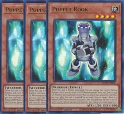 Yugioh - Puppet Rook x 3 - 1st Edition - Ultra Rare NM - Free Holographic Card - Image 1