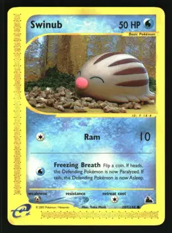Pokemon TCG Card - Swinub 107/144 - Skyridge Near Mint - Image 1