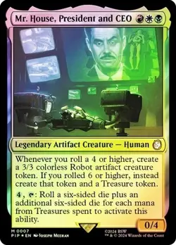 MTG ** FOIL ** Mr. House, President and CEO - Universes Beyond: Fallout edh - Image 1