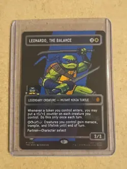 Leonardo, the Balance (0083) (Borderless) (Surge Foil) Commander: Teenage Mutant - Image 1