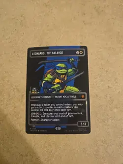 Leonardo, the Balance (0083) (Borderless) (Surge Foil) Commander: Teenage Mutant - Image 3