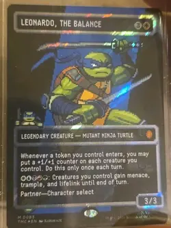Leonardo, the Balance (0083) (Borderless) (Surge Foil) Commander: Teenage Mutant - Image 5