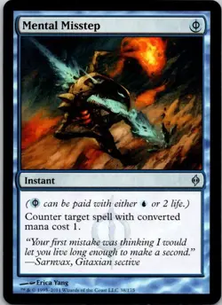 MTG Magic The Gathering Mental Misstep New Phyrexia Played See Scan A - Image 1