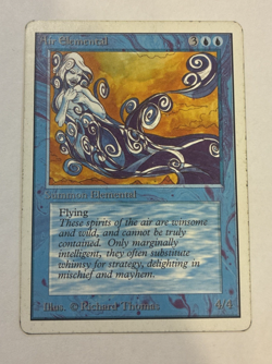 Air Elemental - MP - Magic the Gathering Unlimited Edition 1993 WotC Uncommon - Image 1