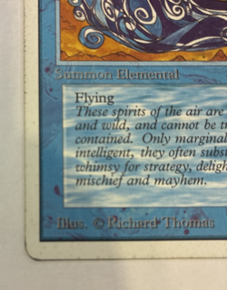 Air Elemental - MP - Magic the Gathering Unlimited Edition 1993 WotC Uncommon - Image 2