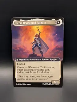 MTG - Cecil, Dark Knight/Cecil, Redeemed Paladin - EXTENDED ART - FIN #445 -Rare - Image 2