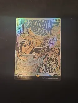 MTG GANDALF THE WHITE BORDERLESS POSTER FOIL The Lord of the Rings NM - Image 1