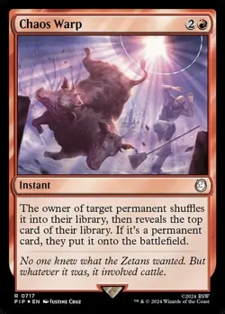 Chaos Warp *** Surge Foil *** - MTG PIP Fallout - NM/MINT - Image 1