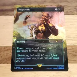 1x Regrowth, Marvel Secret Lair 0866 - Foil, MTG NM / LP - Image 1