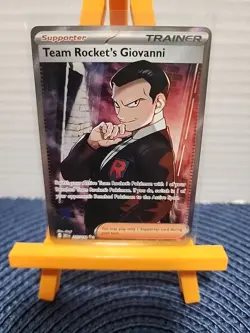 Pokemon TCG Team Rockets Giovanni 225/182 Full Art Trainer Destined Rivals - Image 1