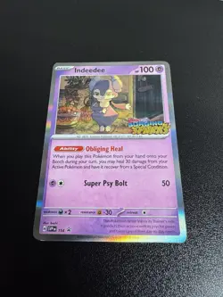 Pokemon TCG - Indeedee - SVP154 - Surging Sparks Stamped - Prerelease Promo NM - Image 3