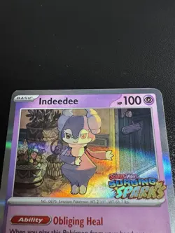 Pokemon TCG - Indeedee - SVP154 - Surging Sparks Stamped - Prerelease Promo NM - Image 4