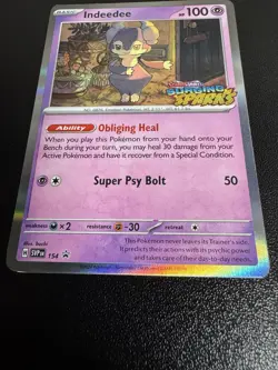 Pokemon TCG - Indeedee - SVP154 - Surging Sparks Stamped - Prerelease Promo NM - Image 5