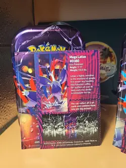 Empty Pokemon Mega Heroes Mini Tin [Mega Lucario] & [Mega Latias] - Lot Of 2 - Image 4