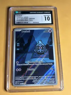 Duskull 068/064 - Shrouded Fable Illustration Rare Pokemon TCG GEM MINT CGC 10 - Image 1