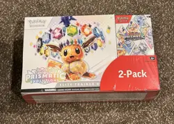 Pokemon Prismatic Evolutions ETB & Boost Bundle 2 Pack Costco SEALED* - Image 1